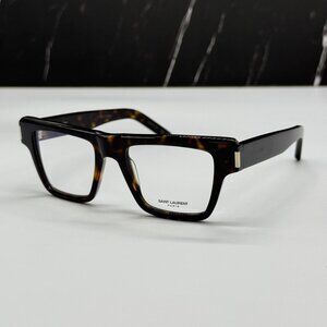 NEW SAINT LAURENT SL469 OPT 002 HAVANA MEN EYEGLASSES SAINT LAURENT SL 469 OPT 0